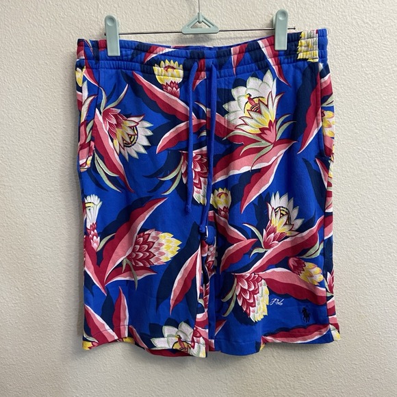 Polo Ralph Lauren‎ Men's Tropical Floral Spa Terry Shorts 8.5 Inseam Size XS NEW - Picture 1 of 7
